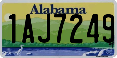 AL license plate 1AJ7249
