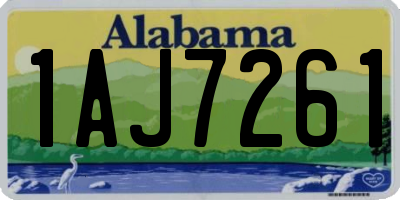 AL license plate 1AJ7261