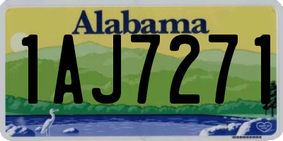 AL license plate 1AJ7271