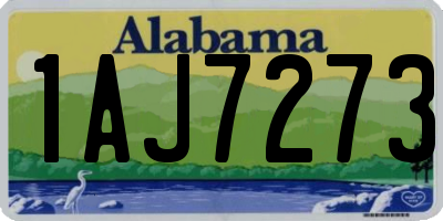 AL license plate 1AJ7273