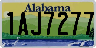 AL license plate 1AJ7277