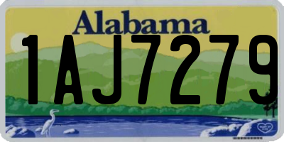 AL license plate 1AJ7279