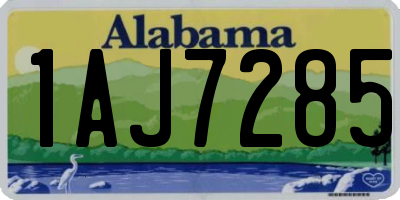 AL license plate 1AJ7285