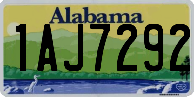 AL license plate 1AJ7292