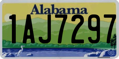 AL license plate 1AJ7297
