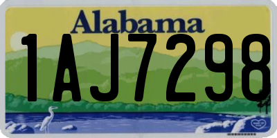 AL license plate 1AJ7298