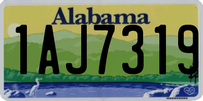 AL license plate 1AJ7319