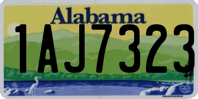 AL license plate 1AJ7323