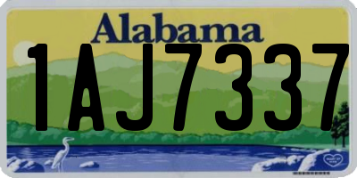 AL license plate 1AJ7337
