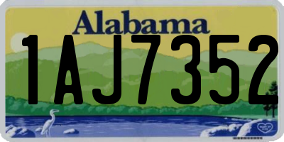 AL license plate 1AJ7352