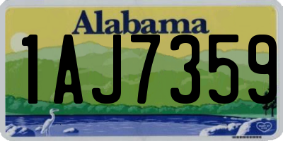 AL license plate 1AJ7359