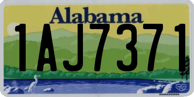 AL license plate 1AJ7371