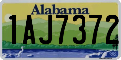 AL license plate 1AJ7372