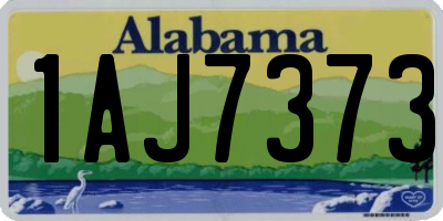 AL license plate 1AJ7373