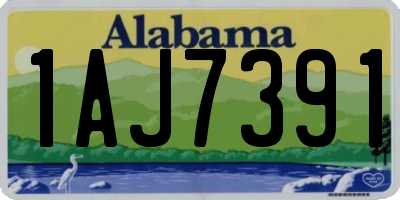 AL license plate 1AJ7391