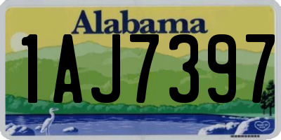 AL license plate 1AJ7397