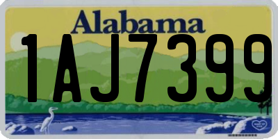 AL license plate 1AJ7399