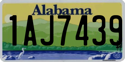 AL license plate 1AJ7439