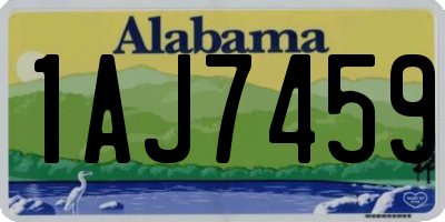 AL license plate 1AJ7459