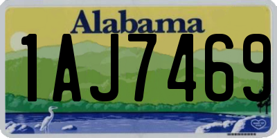 AL license plate 1AJ7469