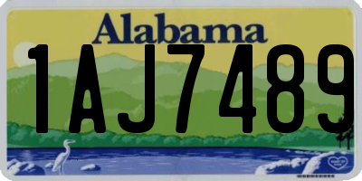 AL license plate 1AJ7489