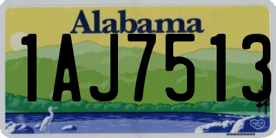 AL license plate 1AJ7513