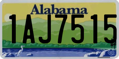 AL license plate 1AJ7515