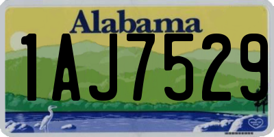 AL license plate 1AJ7529