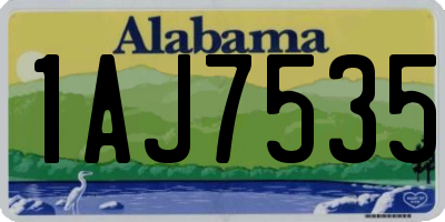 AL license plate 1AJ7535
