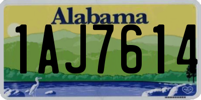 AL license plate 1AJ7614