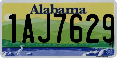 AL license plate 1AJ7629