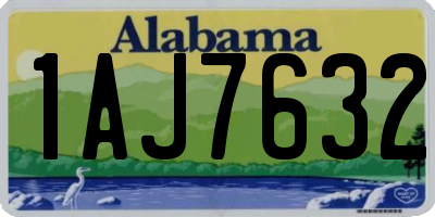 AL license plate 1AJ7632