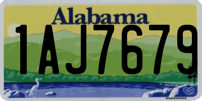 AL license plate 1AJ7679