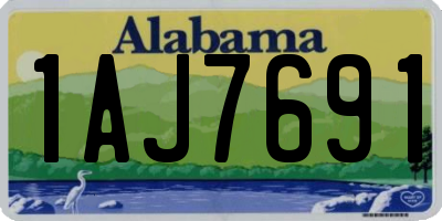 AL license plate 1AJ7691