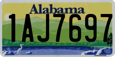 AL license plate 1AJ7697