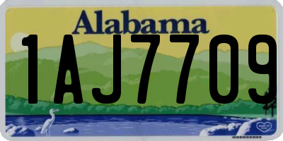 AL license plate 1AJ7709