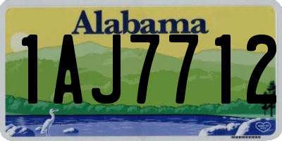 AL license plate 1AJ7712