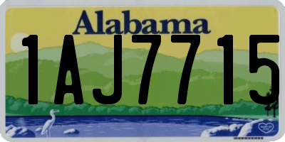 AL license plate 1AJ7715