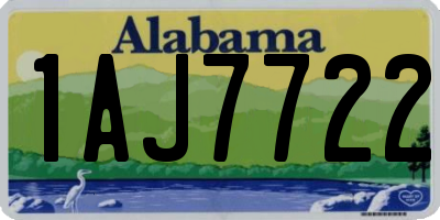 AL license plate 1AJ7722