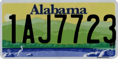 AL license plate 1AJ7723