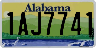 AL license plate 1AJ7741
