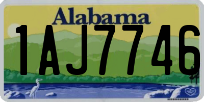 AL license plate 1AJ7746