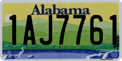 AL license plate 1AJ7761