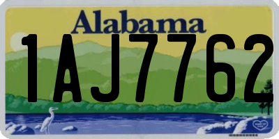 AL license plate 1AJ7762