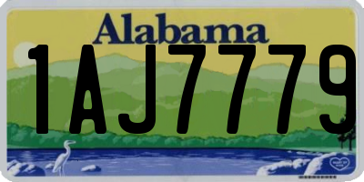 AL license plate 1AJ7779