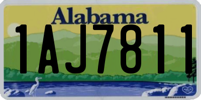 AL license plate 1AJ7811