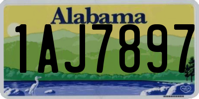 AL license plate 1AJ7897