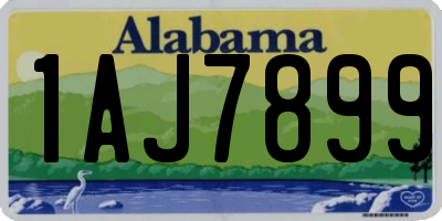 AL license plate 1AJ7899