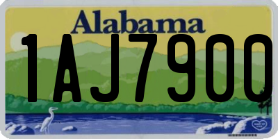 AL license plate 1AJ7900