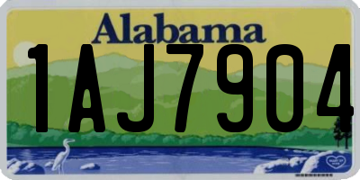 AL license plate 1AJ7904